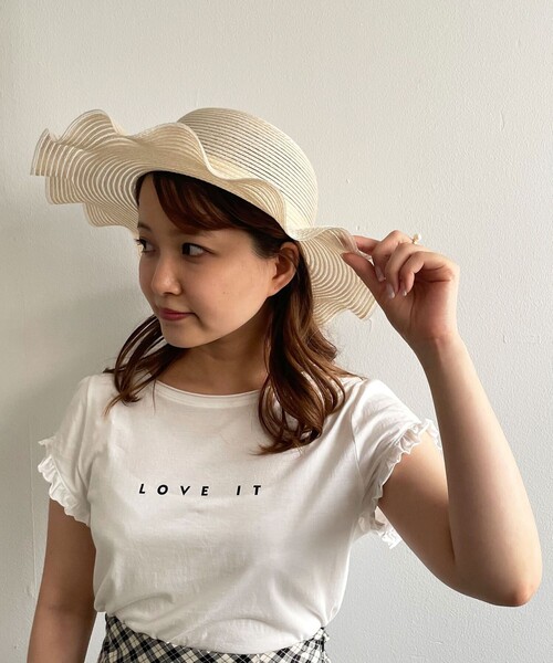 DEICY(デイシー)の「透かしブレードフリルHAT(ハット・レディース・ブラック・FREE)」の6枚目の写真