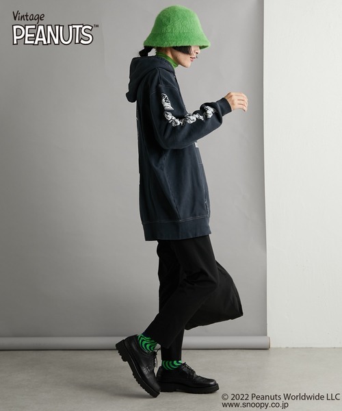 ear PAPILLONNER（イアパピヨネ）の「【ear×PEANUTS(ピーナッツ)】プリントパーカー（パーカー・レディース・イエロー/ブラック・FREE）」の22枚目の写真