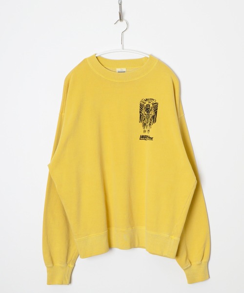 HOLIDAY(ホリデイ)の「MINI SWEAT CREW-NECK (HOBBY) ミニスウェットクルーネック (ホビー)(スウェット・レディース・イエロー/チャコールグレー・ONE SIZE)」の2枚目の写真