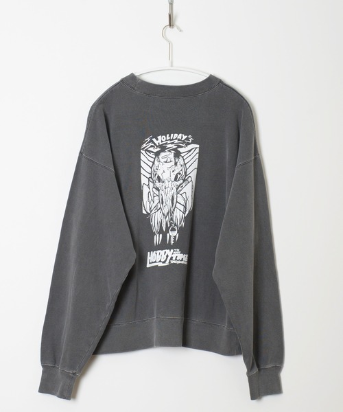 HOLIDAY(ホリデイ)の「MINI SWEAT CREW-NECK (HOBBY) ミニスウェットクルーネック (ホビー)(スウェット・レディース・イエロー/チャコールグレー・ONE SIZE)」の15枚目の写真