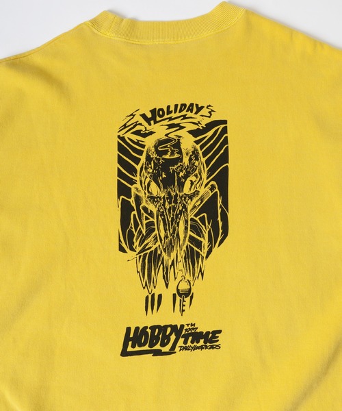 HOLIDAY(ホリデイ)の「MINI SWEAT CREW-NECK (HOBBY) ミニスウェットクルーネック (ホビー)(スウェット・レディース・イエロー/チャコールグレー・ONE SIZE)」の11枚目の写真