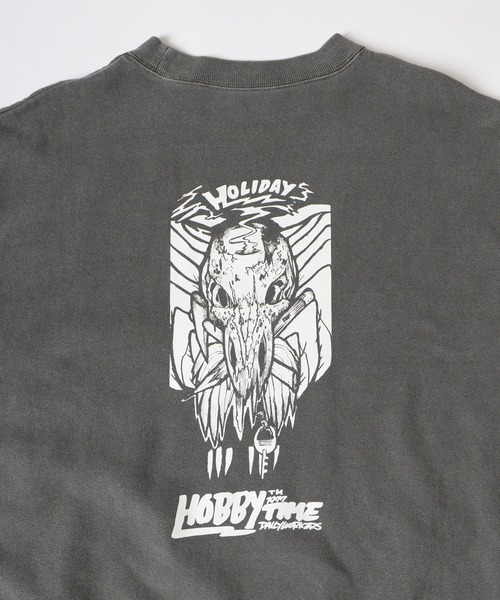 HOLIDAY(ホリデイ)の「MINI SWEAT CREW-NECK (HOBBY) ミニスウェットクルーネック (ホビー)(スウェット・レディース・イエロー/チャコールグレー・ONE SIZE)」の12枚目の写真