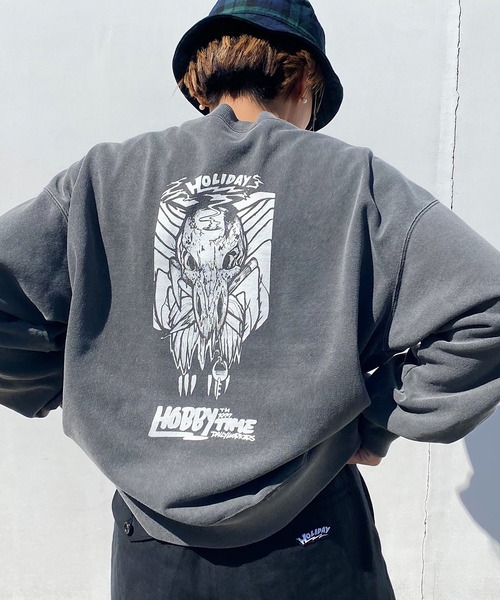 HOLIDAY(ホリデイ)の「MINI SWEAT CREW-NECK (HOBBY) ミニスウェットクルーネック (ホビー)(スウェット・レディース・イエロー/チャコールグレー・ONE SIZE)」の16枚目の写真