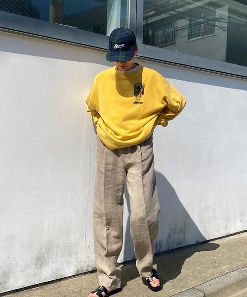 HOLIDAY(ホリデイ)の「MINI SWEAT CREW-NECK (HOBBY) ミニスウェットクルーネック (ホビー)(スウェット・レディース・イエロー/チャコールグレー・ONE SIZE)」の10枚目の写真