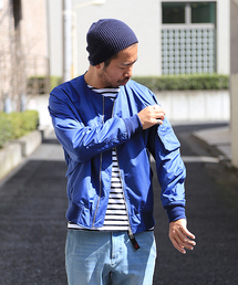 And A | ノーカラーMA-1 (ANSOMEONE)(ブルゾン)