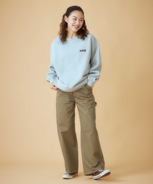 MILKFED.(ミルクフェド)の「OUTLINE BAR BIG SWEAT TOP(スウェット・レディース・オフホワイト/ライトブルー/ブラック/パープル・ONE SIZE)」の18枚目の写真