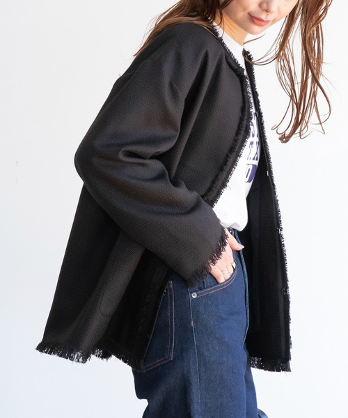 LAVEANGE（ラビアンジェ）の「ツイードジャケット[セットアップ対応