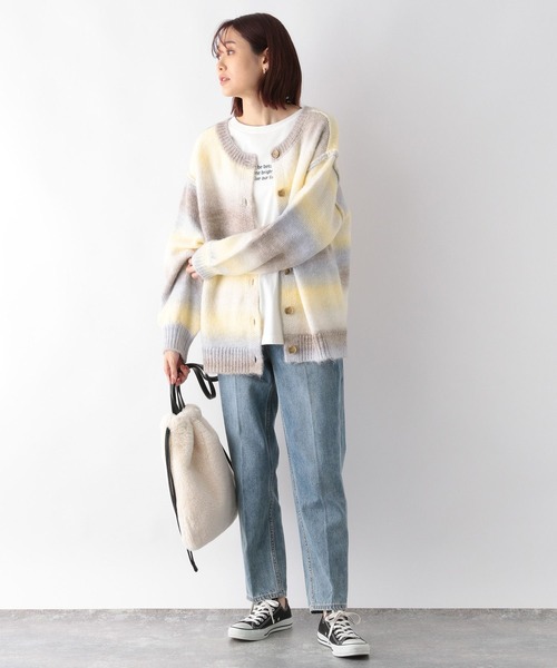 GLOBAL WORK(グローバルワーク)の「グラデーションプルオーバーカーディガン/174593(ニット/セーター・レディース・ライトグリーン/ライトイエロー/ライトピンク・MEDIUM/LARGE)」の13枚目の写真