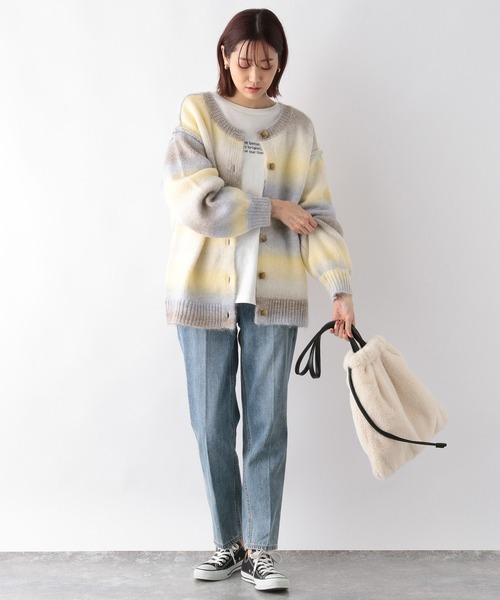 GLOBAL WORK(グローバルワーク)の「グラデーションプルオーバーカーディガン/174593(ニット/セーター・レディース・ライトグリーン/ライトイエロー/ライトピンク・MEDIUM/LARGE)」の14枚目の写真