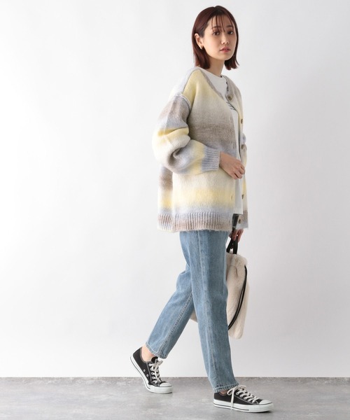 GLOBAL WORK(グローバルワーク)の「グラデーションプルオーバーカーディガン/174593(ニット/セーター・レディース・ライトグリーン/ライトイエロー/ライトピンク・MEDIUM/LARGE)」の15枚目の写真