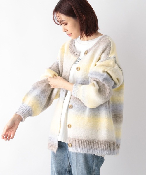 GLOBAL WORK(グローバルワーク)の「グラデーションプルオーバーカーディガン/174593(ニット/セーター・レディース・ライトグリーン/ライトイエロー/ライトピンク・MEDIUM/LARGE)」の18枚目の写真