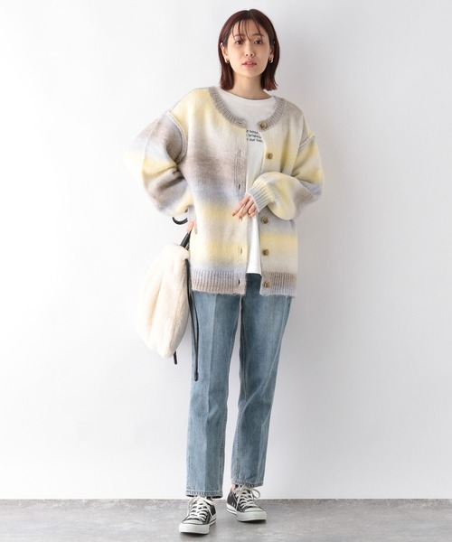 GLOBAL WORK(グローバルワーク)の「グラデーションプルオーバーカーディガン/174593(ニット/セーター・レディース・ライトグリーン/ライトイエロー/ライトピンク・MEDIUM/LARGE)」の10枚目の写真