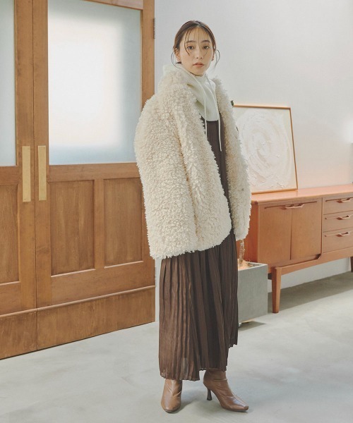 Droite lautreamont(ドロワットロートレアモン)の「ニットバラクラバ《手洗い可能》(ニットキャップ/ビーニー・レディース・グレー/オフホワイト/ブラック・FREE)」の8枚目の写真