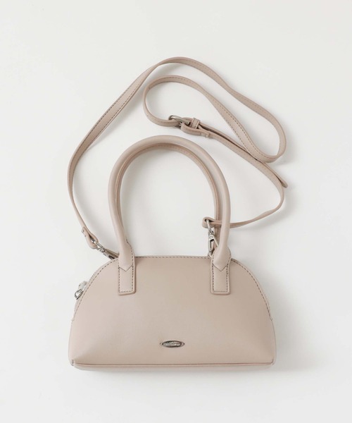 archives（アルシーヴ）の「ラウンドミニボストン（ボストンバッグ・レディース・アイボリー/ブラック/グレイッシュベージュ・FREE）」の18枚目の写真