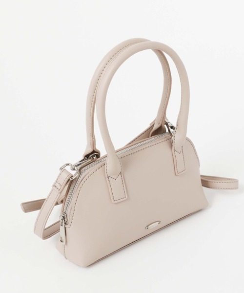 archives（アルシーヴ）の「ラウンドミニボストン（ボストンバッグ・レディース・アイボリー/ブラック/グレイッシュベージュ・FREE）」の19枚目の写真