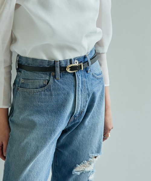 GALLARDAGALANTE（ガリャルダガランテ）の「リバーシブルベルト（ベルト・レディース・オフホワイト/ブラック/グレイッシュベージュ/ブラック系その他・FREE）」の3枚目の写真