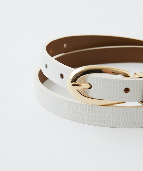 GALLARDAGALANTE（ガリャルダガランテ）の「リバーシブルベルト（ベルト・レディース・オフホワイト/ブラック/グレイッシュベージュ/ブラック系その他・FREE）」の11枚目の写真