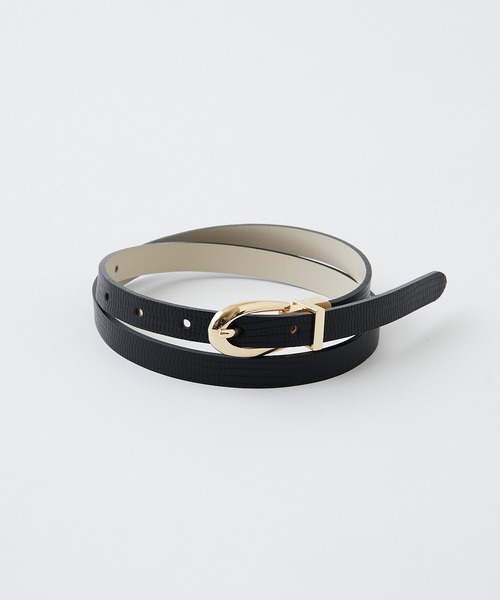 GALLARDAGALANTE（ガリャルダガランテ）の「リバーシブルベルト（ベルト・レディース・オフホワイト/ブラック/グレイッシュベージュ/ブラック系その他・FREE）」の6枚目の写真