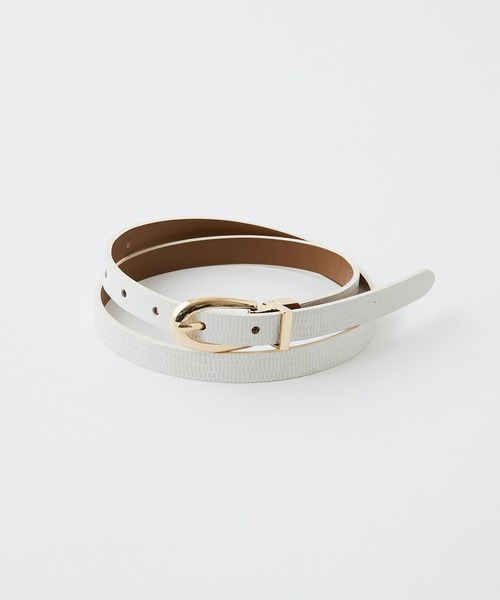 GALLARDAGALANTE（ガリャルダガランテ）の「リバーシブルベルト（ベルト・レディース・オフホワイト/ブラック/グレイッシュベージュ/ブラック系その他・FREE）」の10枚目の写真