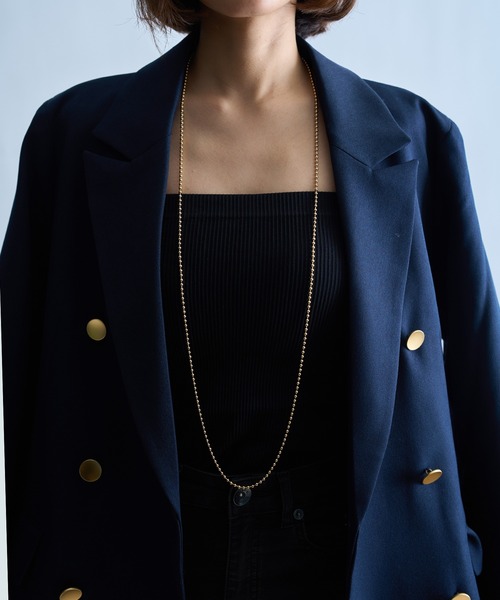 【完売】sheller ゴールドチェーンブークレ　セットアップ sheller(シェリエ) ゴールドチェーンブークレジャケット