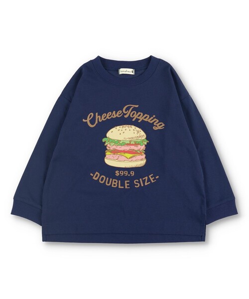 BRANSHES（ブランシェス）の「【アソート】グラフィック長袖Tシャツ ロンT（Tシャツ/カットソー・キッズ・カーキオリーブ/チャコールグレー/ホワイト/ライトグリーン/アイボリー/カラフル/ラベンダー/ネイビー/ターコイズブルー/ベージュ/ブルー/オフホワイト/エンジ/キャメル/ブラック・130/150/120/100/160/140/110/90）」の9枚目の写真