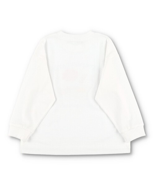 BRANSHES（ブランシェス）の「【アソート】グラフィック長袖Tシャツ ロンT（Tシャツ/カットソー・キッズ・カーキオリーブ/チャコールグレー/ホワイト/ライトグリーン/アイボリー/カラフル/ラベンダー/ネイビー/ターコイズブルー/ベージュ/ブルー/オフホワイト/エンジ/キャメル/ブラック・130/150/120/100/160/140/110/90）」の17枚目の写真