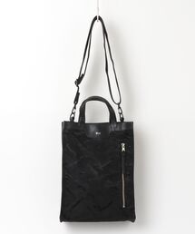 DECADE（ディケイド）の「ファブリックｘ防水レザー・ミドルショルダーバッグ DECADE(No-01356)Midole Shoulder Bag（ショルダーバッグ）」