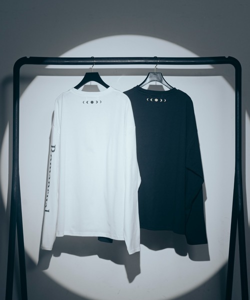 Romansual（ロマンシュアル）の「Romasual/スリーブロゴTシャツ（Tシャツ/カットソー・レディース・ブラック/ホワイト・FREE）」の7枚目の写真