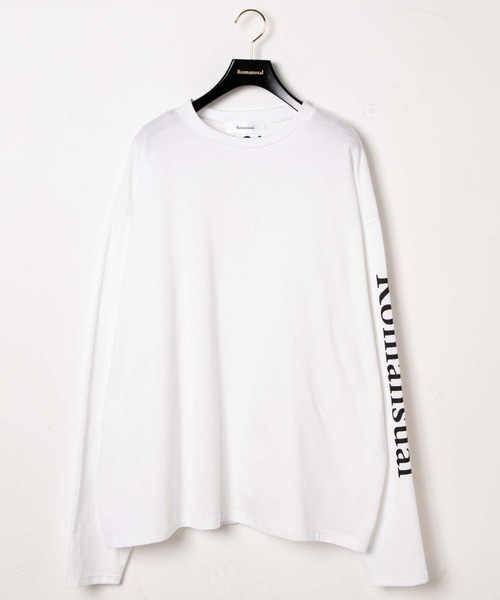 Romansual（ロマンシュアル）の「Romasual/スリーブロゴTシャツ（Tシャツ/カットソー・レディース・ブラック/ホワイト・FREE）」の8枚目の写真