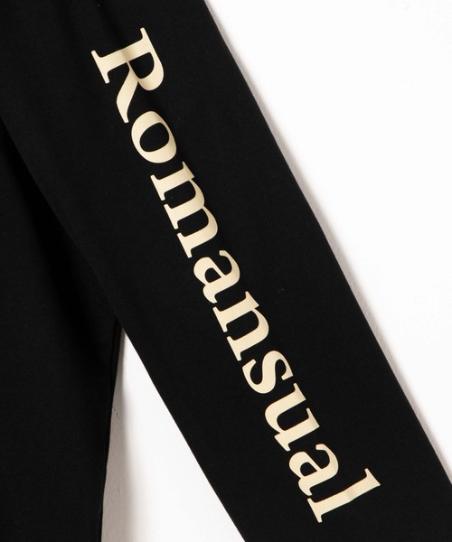 Romansual（ロマンシュアル）の「Romasual/スリーブロゴTシャツ（Tシャツ/カットソー・レディース・ブラック/ホワイト・FREE）」の14枚目の写真