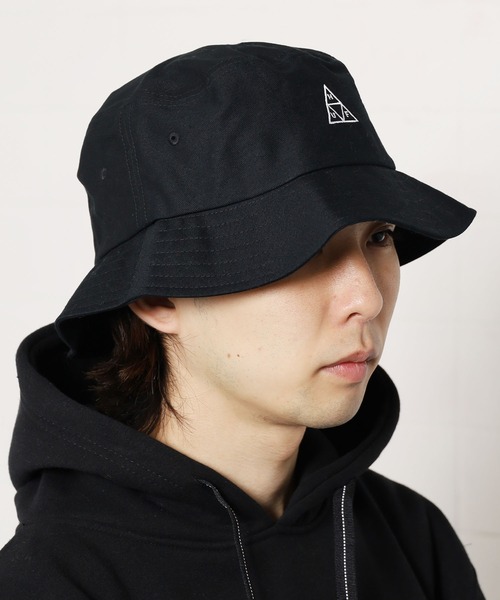 HUF（ハフ）の「HUF/ハフ ESSENTIALS TT BUCKET バケットハット（ハット・メンズ・ブラック/ホワイト・S/M/L/XL）」の16枚目の写真