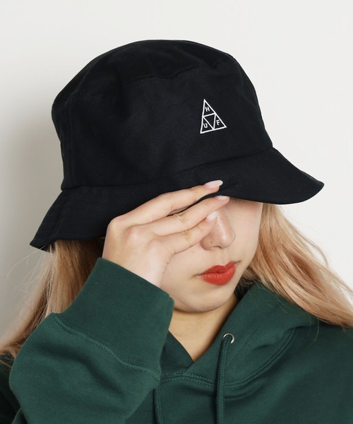 HUF（ハフ）の「HUF/ハフ ESSENTIALS TT BUCKET バケットハット（ハット・メンズ・ブラック/ホワイト・S/M/L/XL）」の15枚目の写真