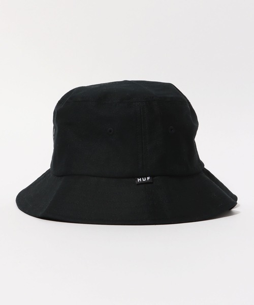 HUF（ハフ）の「HUF/ハフ ESSENTIALS TT BUCKET バケットハット（ハット・メンズ・ブラック/ホワイト・S/M/L/XL）」の5枚目の写真