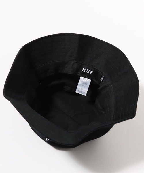 HUF（ハフ）の「HUF/ハフ ESSENTIALS TT BUCKET バケットハット（ハット・メンズ・ブラック/ホワイト・S/M/L/XL）」の11枚目の写真
