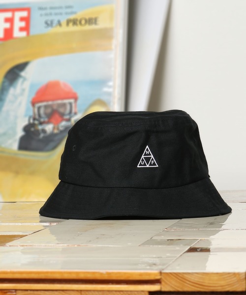 HUF（ハフ）の「HUF/ハフ ESSENTIALS TT BUCKET バケットハット（ハット・メンズ・ブラック/ホワイト・S/M/L/XL）」の17枚目の写真