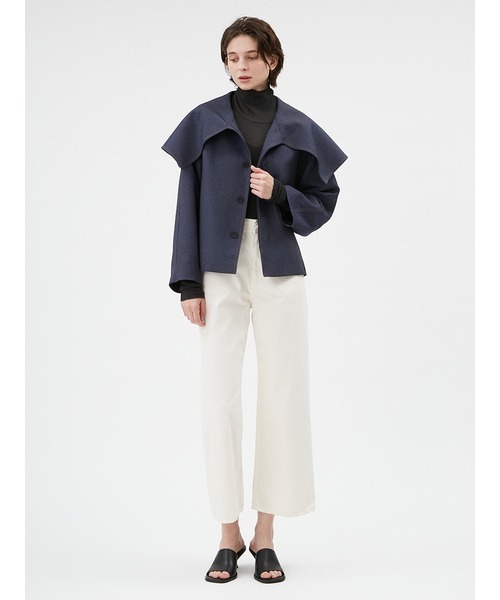 MIESROHE（ミースロエ）の「ビックカラーショートトレンチコート