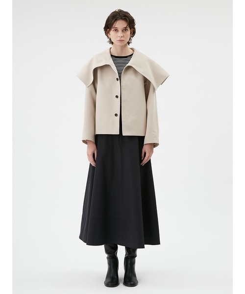 MIESROHE（ミースロエ）の「ビックカラーショートトレンチコート