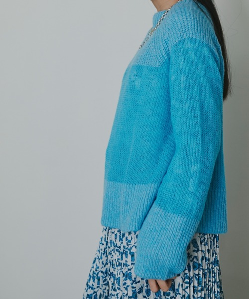 ROSE BUD（ローズバッド）の「シアーニットプルオーバー（ニット/セーター・レディース・オレンジ/ブルー・FREE）」の16枚目の写真