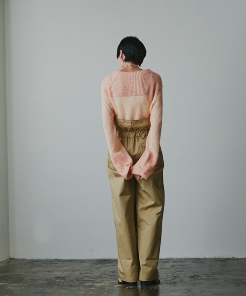 ROSE BUD（ローズバッド）の「シアーニットプルオーバー（ニット/セーター・レディース・オレンジ/ブルー・FREE）」の6枚目の写真