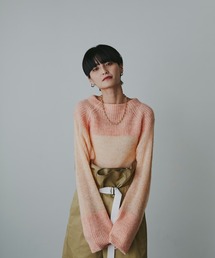 ローズバッド　ROSE BUD アシンメトリー　ニット セーター トップス ROSE BUD（ローズバッド）の「ローズバッド (ROSE BUD)猫柄