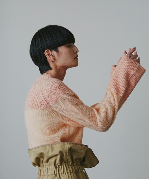 超ポイントアップ祭 ROSE BUD（ローズバッド）の「シアーニットプルオーバー（ニット トップス