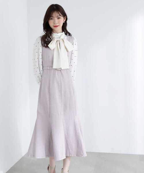 PROPORTION BODY DRESSING（プロポーションボディドレッシング）の「マーメイドデニムワンピース / 1213140206（ワンピース・レディース・グレー/ピンク/ブルー・SMALL/MEDIUM）」の15枚目の写真
