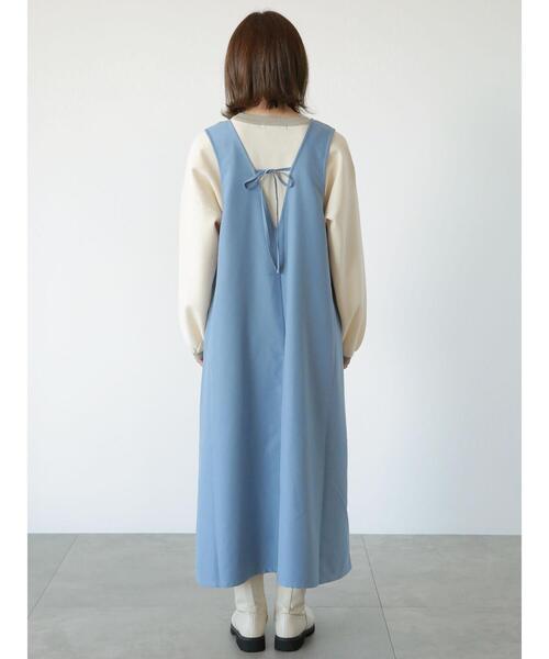 ルルゲッタ　ミルクティー色ワンピース SUMMER-SALE テーラー襟 ダブル釦 ワンピース Liala×PG 全3色