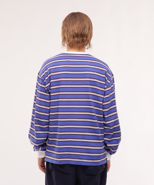 MANASTASH（マナスタッシュ）の「MANASTASH/マナスタッシュ　CLASSIC BORDER TEE クラシックボーダーティー（Tシャツ/カットソー・メンズ・グレー/その他18/グリーン・L/XL/M）」の17枚目の写真