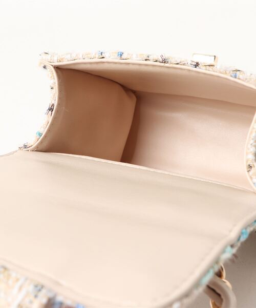 KOBE LETTUCE（コウベレタス）の「キルティングorツイードチェーンショルダーバッグ（ショルダーバッグ・レディース・アイボリー/ブラック/ベージュ系/ブラック系・FREE）」の16枚目の写真