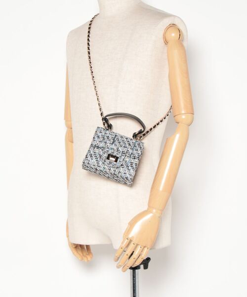 KOBE LETTUCE（コウベレタス）の「キルティングorツイードチェーンショルダーバッグ（ショルダーバッグ・レディース・アイボリー/ブラック/ベージュ系/ブラック系・FREE）」の10枚目の写真