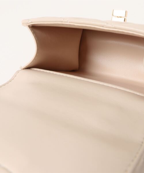 KOBE LETTUCE（コウベレタス）の「キルティングorツイードチェーンショルダーバッグ（ショルダーバッグ・レディース・アイボリー/ブラック/ベージュ系/ブラック系・FREE）」の6枚目の写真