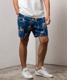 mp10801- CHAIN & BOTANICAL PATTERN SHORT PANTS ショートパンツ
