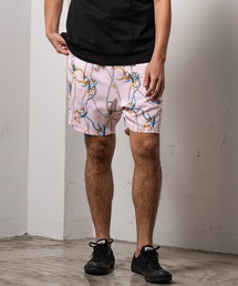 mp10801- CHAIN & BOTANICAL PATTERN SHORT PANTS ショートパンツ