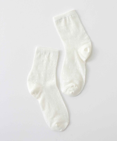 minsobi(ミンソビ)の「リボンレースソックス(ソックス/靴下・レディース・ホワイト/アイボリー/ブラック/グリーン・FREE)」の2枚目の写真